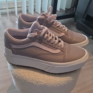 Vans Pink Sneakers with White Soles